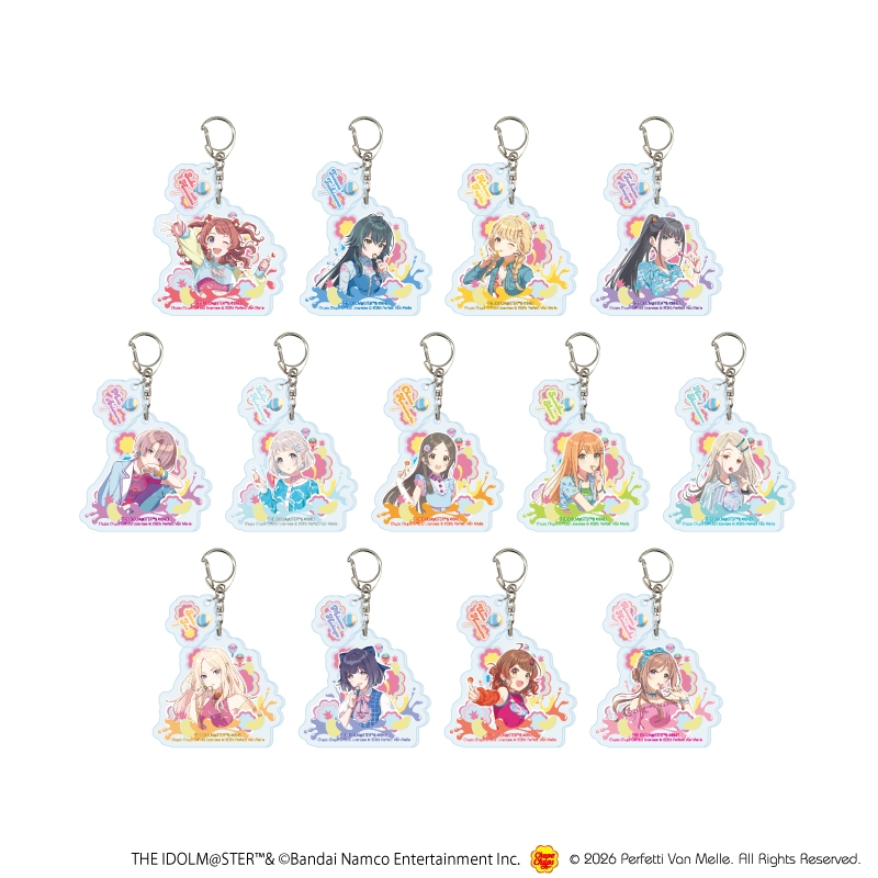 学園アイドルマスター チュッパチャプスコラボ パーツ付きアクリルキーホルダー(13個入りBOX)