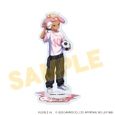 【グッズ-スタンドポップ】イナズマイレブン×サンリオキャラクターズ アクリルスタンド02/豪炎寺修也×マイメロディ(コラボイラスト)の画像