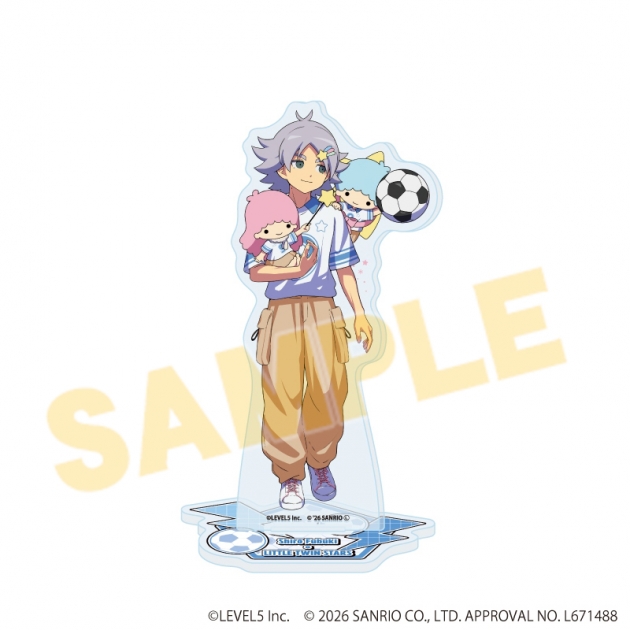 【グッズ-スタンドポップ】イナズマイレブン×サンリオキャラクターズ アクリルスタンド05/吹雪士郎×リトルツインスターズ(コラボイラスト)