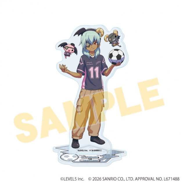 【グッズ-スタンドポップ】イナズマイレブン×サンリオキャラクターズ アクリルスタンド06/佐久間次郎×ルロロマニック(コラボイラスト)