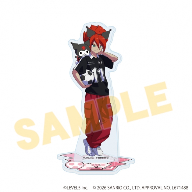【グッズ-スタンドポップ】イナズマイレブン×サンリオキャラクターズ アクリルスタンド09/グラン×クロミ(コラボイラスト)