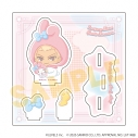 【グッズ-スタンドポップ】イナズマイレブン×サンリオキャラクターズ アクリルスタンドプレート35/豪炎寺修也×マイメロディ(コラボイラスト)の画像