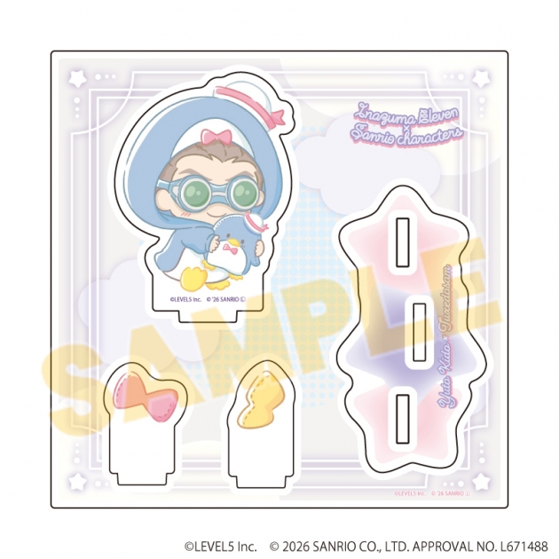【グッズ-スタンドポップ】イナズマイレブン×サンリオキャラクターズ アクリルスタンドプレート36/鬼道有人×タキシードサム(コラボイラスト)