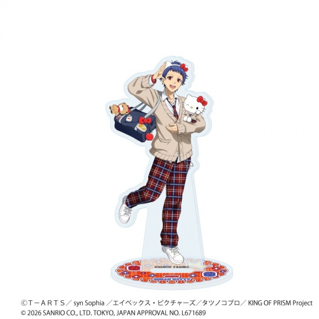 【グッズ-スタンドポップ】KING OF PRISM 10th ANNIVERSARY×サンリオキャラクターズ アクリルスタンド11/一条シン×ハローキティ