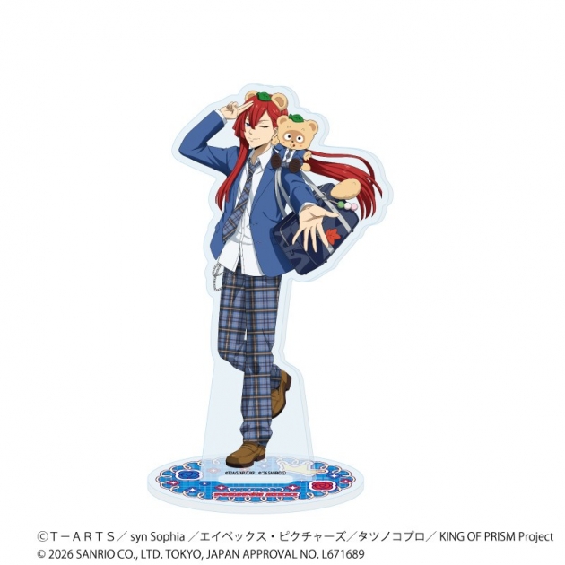 【グッズ-スタンドポップ】KING OF PRISM 10th ANNIVERSARY×サンリオキャラクターズ アクリルスタンド12/太刀花ユキノジョウ×ぽこぽん日記