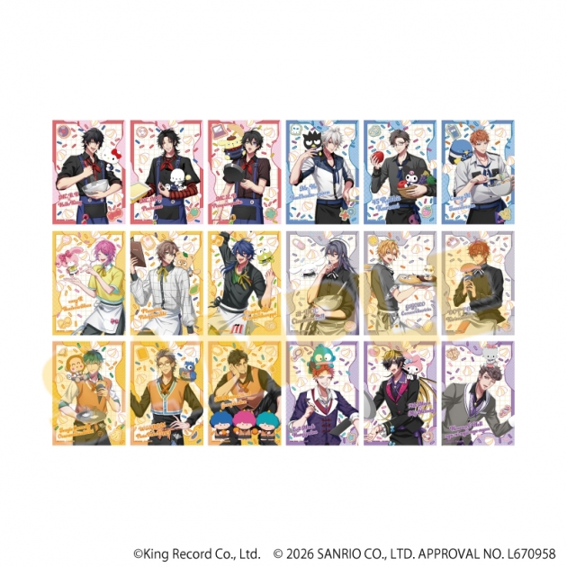 【グッズ-ブロマイド】ヒプノシスマイク SANRIO NAKAYOKU EDIT L版ブロマイド3枚セット01/ブラインド(全18種)(コラボイラスト)