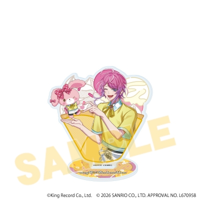【グッズ-スタンドポップ】ヒプノシスマイク SANRIO NAKAYOKU EDIT アクリルスタンド25/飴村 乱数×ぼんぼんりぼん(コラボイラスト)