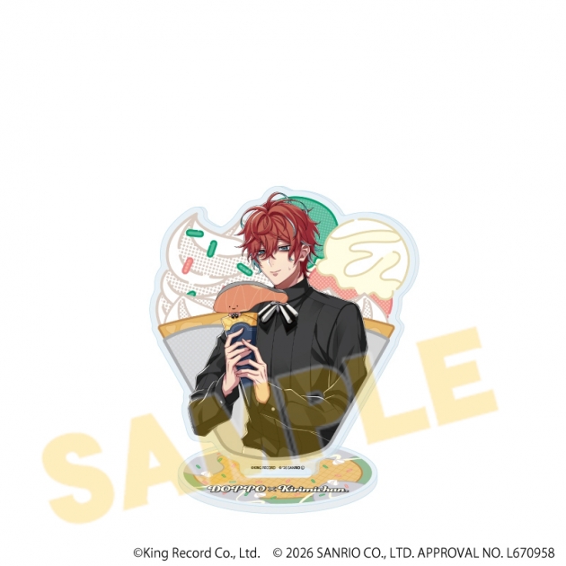 【グッズ-スタンドポップ】ヒプノシスマイク SANRIO NAKAYOKU EDIT アクリルスタンド30/観音坂 独歩×KIRIMIちゃん.(コラボイラスト)