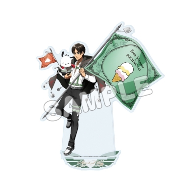 進撃の巨人×サンリオキャラクターズ BIGアクリルスタンド エレン×ポチャッコ
