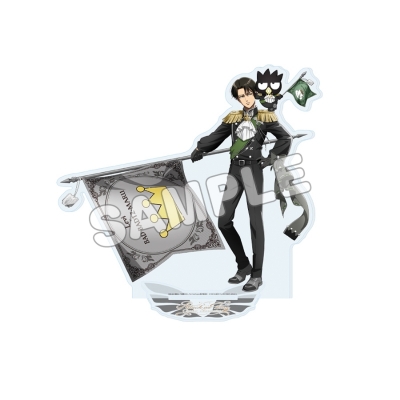 進撃の巨人×サンリオキャラクターズ BIGアクリルスタンド リヴァイ×バッドばつ丸