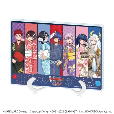 【グッズ-ボード】カードファイト!!ヴァンガード Divinez アクリルアートボード(A5サイズ)01/集合デザイン 浴衣ver.(描き下ろしイラスト)