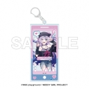 【グッズ-キーホルダー】アニメ『NEEDY GIRL OVERDOSE』 東急歌舞伎町タワー アクリルキーホルダー パープル・ロリポップの画像