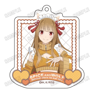 【グッズ-キーホルダー】「狼と香辛料 MERCHANT MEETS THE WISE WOLF」 描き下ろしアクリルキーホルダー①和風メイドver.
