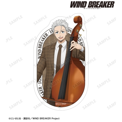 【グッズ-ステッカー】TVアニメ『WIND BREAKER』 描き下ろし 梅宮 一 ジャズver. ダイカットステッカー