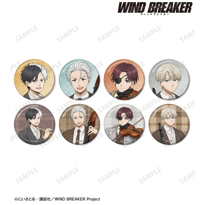 【グッズ-バッチ】TVアニメ『WIND BREAKER』 描き下ろし ジャズver. トレーディンググリッター缶バッジ【特典付】