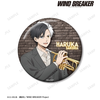 【グッズ-バッチ】TVアニメ『WIND BREAKER』 描き下ろし 桜 遥 ジャズver. 100mm缶バッジ ver.A