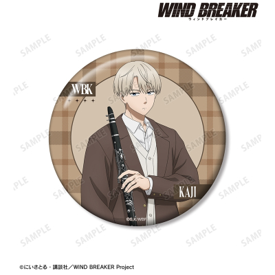 【グッズ-バッチ】TVアニメ『WIND BREAKER』 描き下ろし 梶 蓮 ジャズver. 100mm缶バッジ ver.B