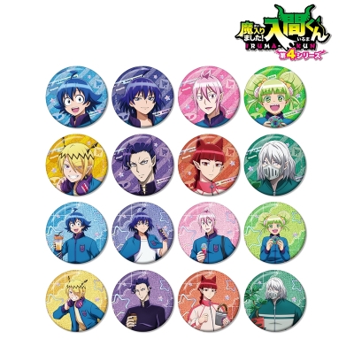 【グッズ-バッチ】アニメ「魔入りました!入間くん」 描き下ろし ショッピングver. トレーディンググリッター缶バッジ【アニメイト特典付】【アニメイト限定】