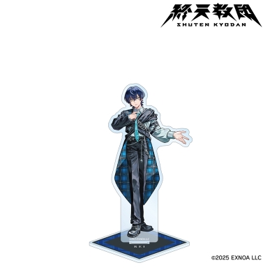 【グッズ-スタンドポップ】終天教団 灸場メロさんイラスト 下辺零 チェック衣装ver. BIGアクリルスタンド【アニメイト先行販売】
