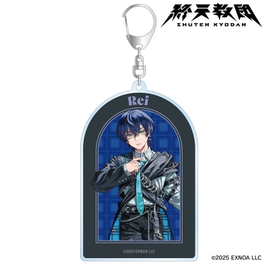 【グッズ-キーホルダー】終天教団 灸場メロさんイラスト 下辺零 チェック衣装ver. BIGアクリルキーホルダー【アニメイト先行販売】