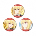 【グッズ-バッチ】TVアニメ「乙女ゲー世界はモブに厳しい世界です2」 アンジェリカ 場面写グリッター缶バッジ3個セットの画像