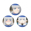 【グッズ-バッチ】TVアニメ「乙女ゲー世界はモブに厳しい世界です2」 ミレーヌ 場面写グリッター缶バッジ3個セットの画像