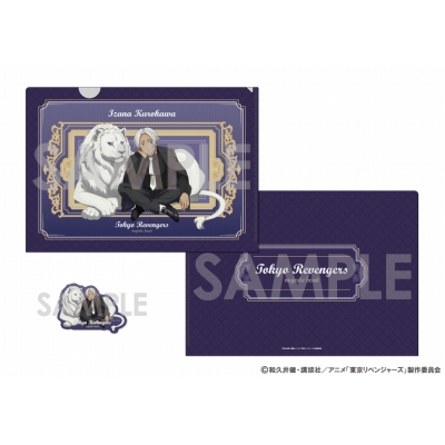 【グッズ-セットもの】東京リベンジャーズ クリアファイル&ダイカットステッカーセット~majestic beast 7~6.黒川イザナ