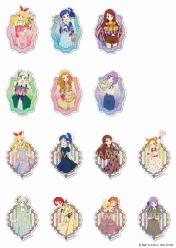 グッズ-ステッカー】アイカツ！ トレーディングきらきらクリア 