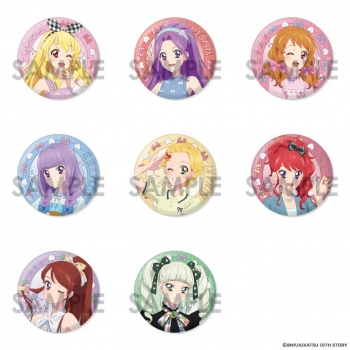 グッズ-バッチ】アイカツ！ トレーディング缶バッジ ～Link Ribbon 