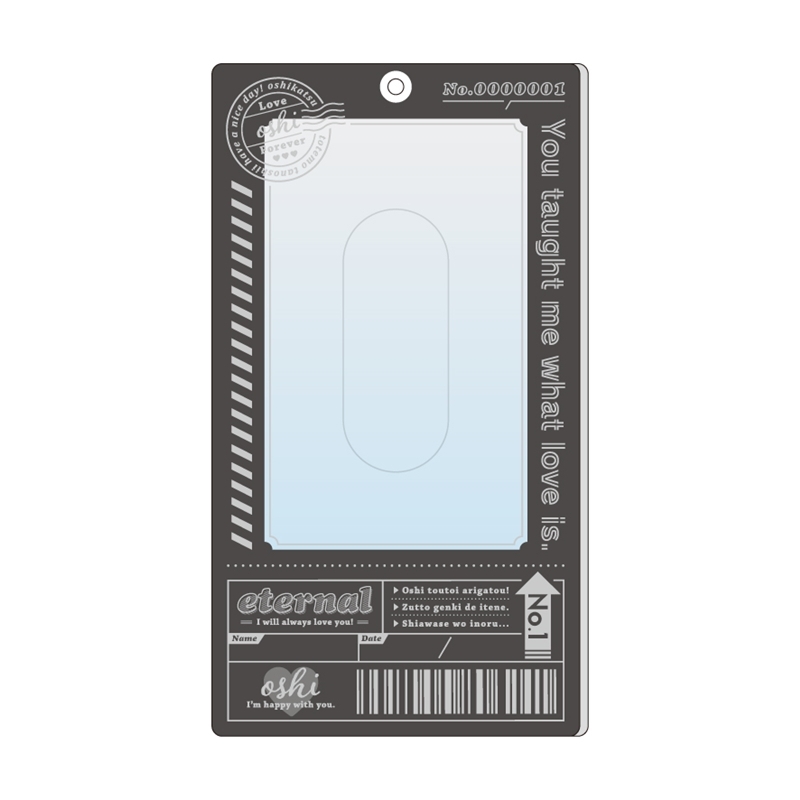 【グッズ-フォトアルバム】ノンキャラオリジナル チケット風チェキケース・ブラック