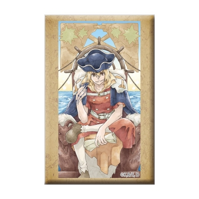 【グッズ-バッチ】Dr.STONE スタンド付きスクエア缶バッジ 七海龍水