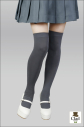 【コスプレ-サポートアイテム】ハイソックス グレーの画像