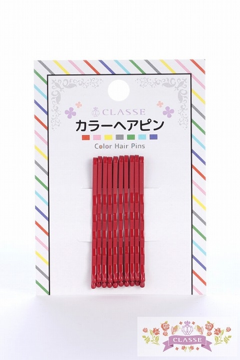 コスプレ ウィッグサポート カラーヘアピン10本 赤 アニメイト