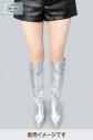 【コスプレ-サポートアイテム】ブーツカバー(銀)の画像