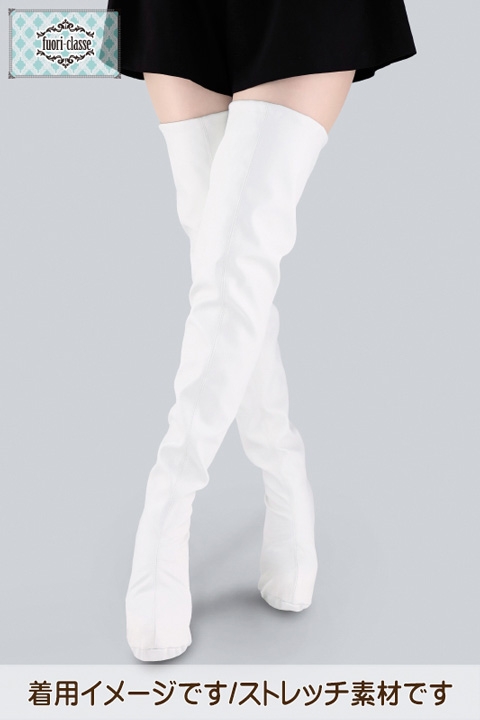 コスプレ サポートアイテム ブーツカバーサイハイ 白 アニメイト