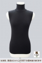 【コスプレ-サポートアイテム】タートルネックシャツ ノースリーブ(黒)の画像