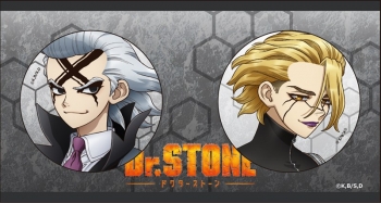 グッズ-バッチ】Dr.STONE 缶バッジセット（Dr.ゼノ、スタンリー 