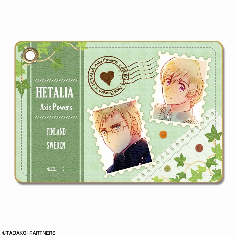 グッズ パスケース ヘタリア Axis Powers レザーパスケース デザイン17 フィンランド スウェーデン アニメイト