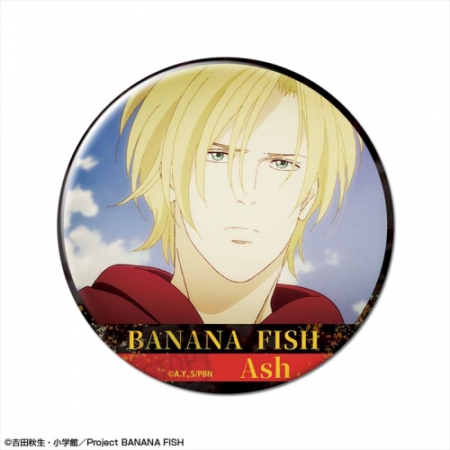 グッズ-バッチ】BANANA FISH 缶バッジ デザイン03(アッシュ・リンクス 