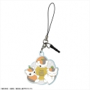 【グッズ-ストラップ】夏目友人帳 アクリルイヤホンジャックアクセサリー デザイン04(トリプルニャンコ先生/A)【再販】の画像