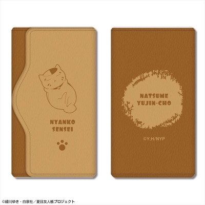 【グッズ-キーケース】夏目友人帳 レザーキーケース デザイン01(ニャンコ先生/A)【再販】