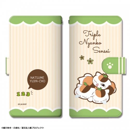 グッズ カバーホルダー 夏目友人帳 ブックスタイルスマホケース Lサイズ Ver 2 デザイン02 トリプルニャンコ先生 アニメイト グッズ カバーホルダー 夏目友人帳 ブックスタイルスマホケース Lサイズ Ver 2 デザイン02 トリプルニャンコ先生 アニメイト