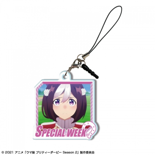 グッズ ストラップ ウマ娘 プリティーダービー Season 2 アクリルイヤホンジャックアクセサリー デザイン09 スペシャルウィーク A アニメイト