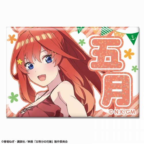 グッズ バッチ 映画 五等分の花嫁 ホログラム缶バッジ 水着ver デザイン05 中野五月 アニメイト