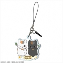【グッズ-ストラップ】夏目友人帳 アクリルイヤホンジャックアクセサリー Ver.2 デザイン06(ニャンコ先生&黒ニャンコ)【再販】の画像