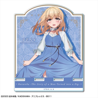 【グッズ-スタンドポップ】豚のレバーは加熱しろ アクリルスマホスタンド デザイン01(ジェス)