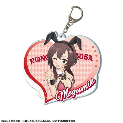 【グッズ-キーホルダー】この素晴らしい世界に祝福を!3 ビッグアクリルキーホルダー デザイン02(めぐみん/バニー風水着ver.)【描き下ろし】