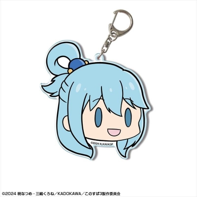 【グッズ-キーホルダー】この素晴らしい世界に祝福を!3 ビッグアクリルキーホルダー Ver.2 デザイン01(アクア)