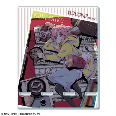 【グッズ-スタンドポップ】ゆるキャン△ SEASON3 アクリルスマホスタンド デザイン01(各務原なでしこ)