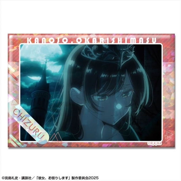 【グッズ-バッチ】彼女、お借りします ホログラム缶バッジ Ver.3 デザイン01(水原千鶴/A)